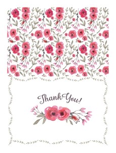 Customized Thank You Card